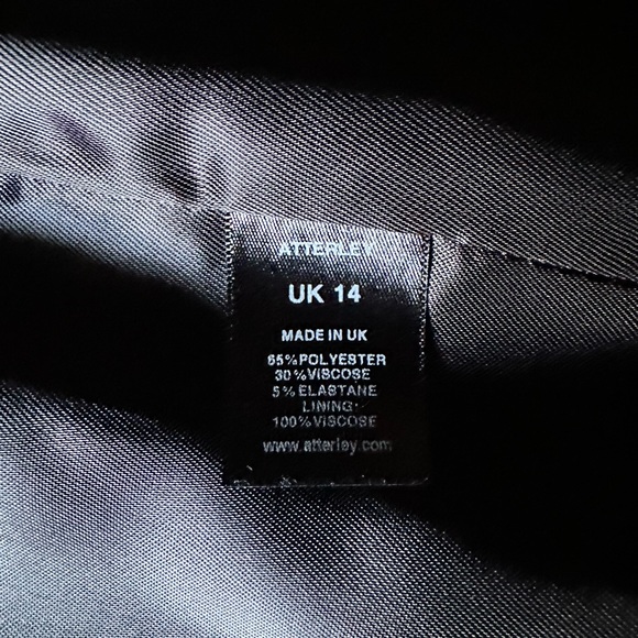 Atterley Belted Blazer, & Wide Leg Pants Black UK14 US10 - Picture 6 of 7